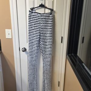 Chic Striped Black and White Women's Joggers